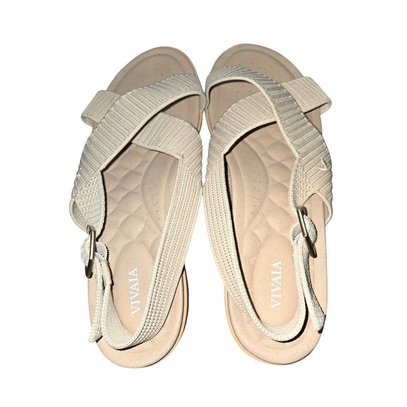Vivaia Sling Back Arch Pro AdaptAll Sandals Pamela Sandals 42 US 10.5 Beige - Picture 8 of 11